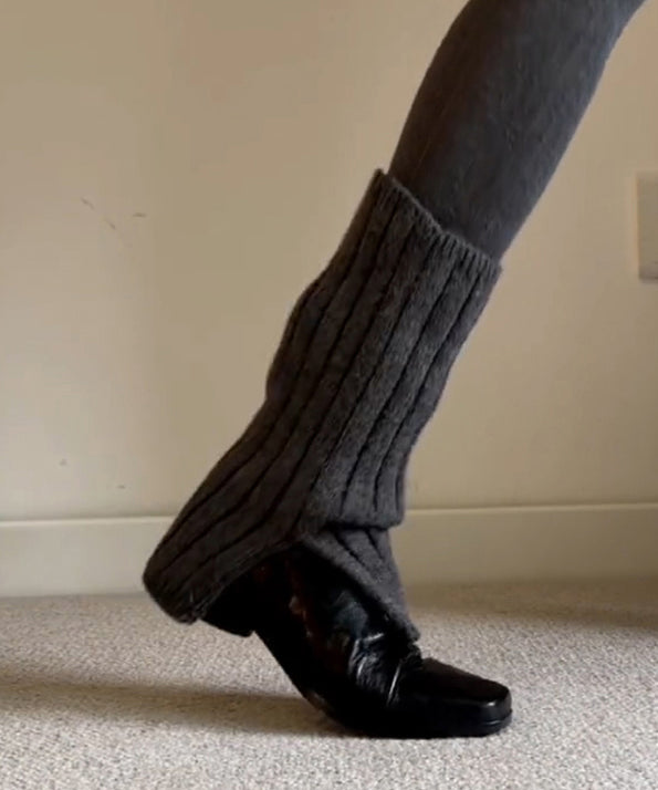 Classy Splicing Boots Brown Cowhide Leather Square Toe