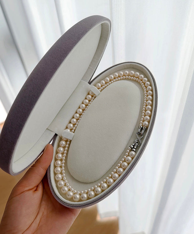 Classy White Alloy Pearl Beading Mltiple Ways To Wear Bead Necklace