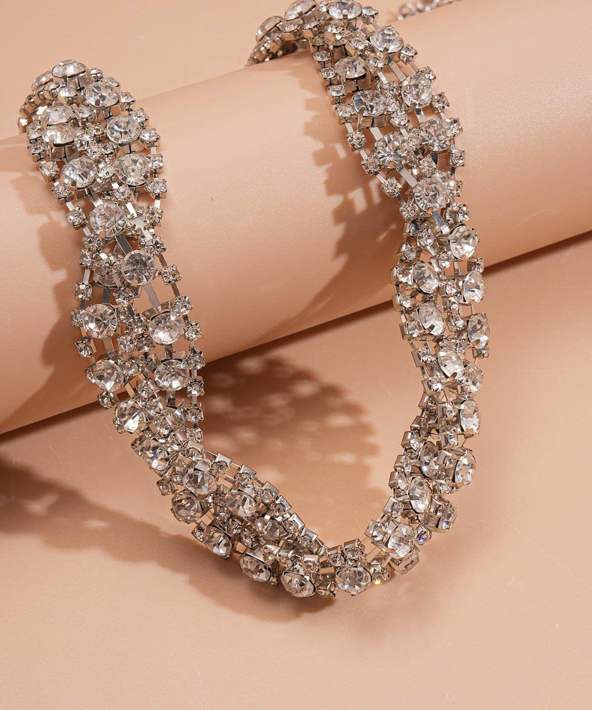 Classy White Sparkling Zircon High Quality Collar Necklace - Omychic