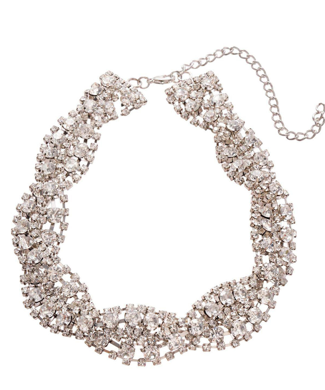 Classy White Sparkling Zircon High Quality Collar Necklace - Omychic