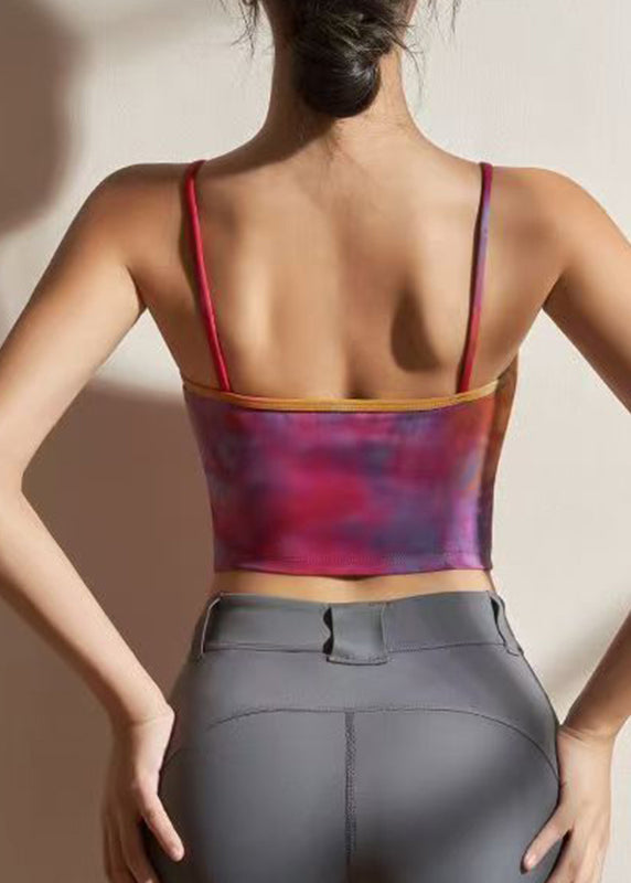 Club Red Side Open Bra Tank Top