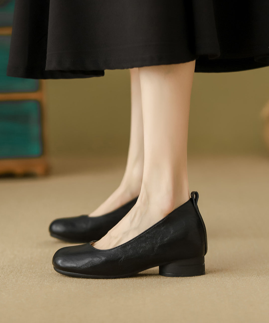 Comfortable Flats Brown Genuine Leather