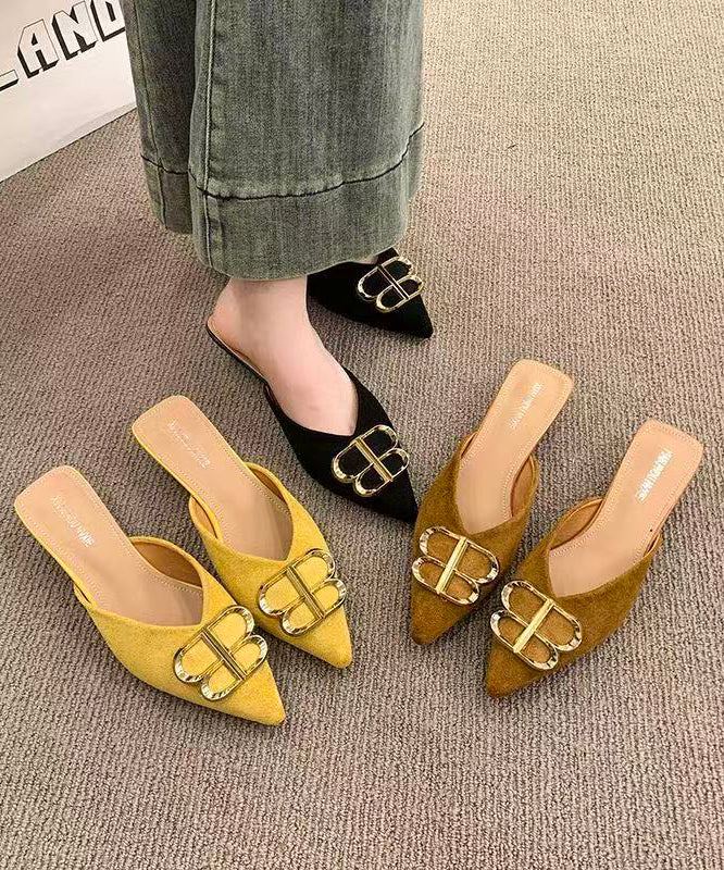 Comfortable Khaki Kitten Thong Sandals