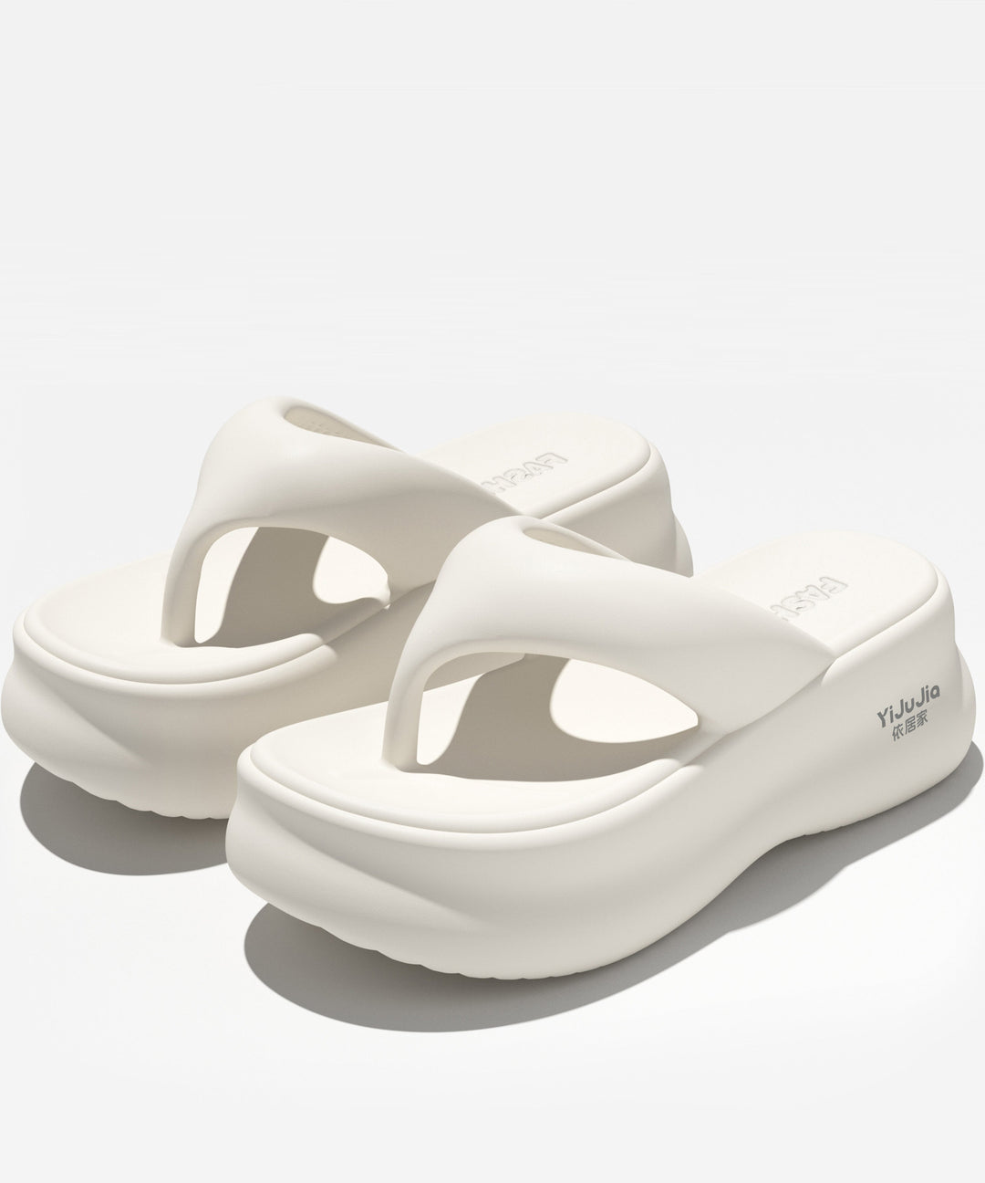 Comfortable Pink Platform Casual Flip Flops