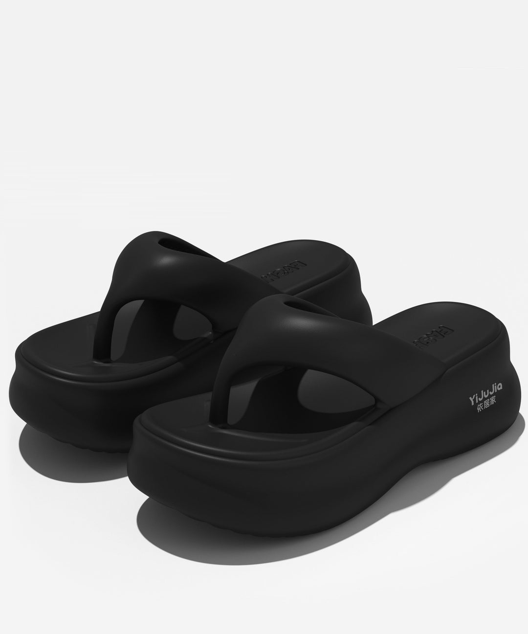 Comfortable Pink Platform Casual Flip Flops