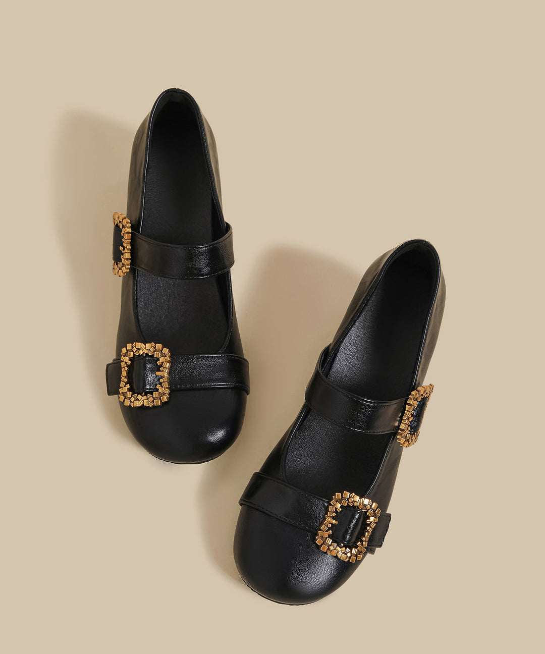 Comfortable Splicing Chunky High Heels Black Faux Leather