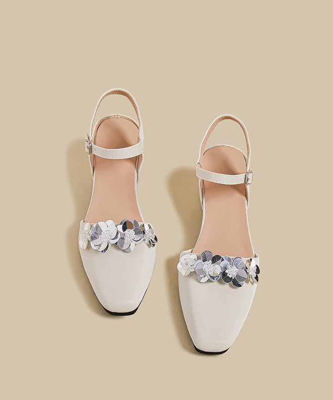 Comfortable Splicing Floral Wedge Sandals Blue Faux Leather