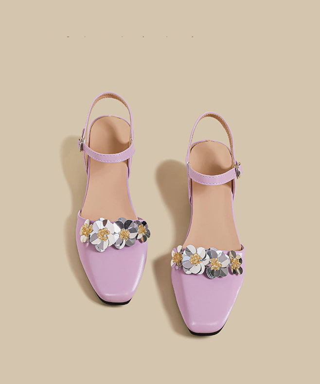 Comfortable Splicing Floral Wedge Sandals Blue Faux Leather