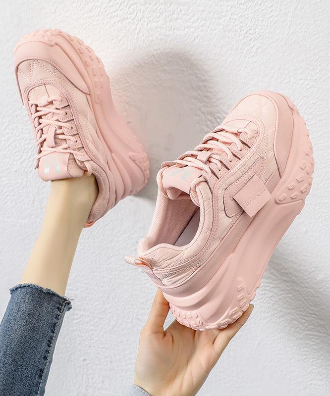 Comfortable Splicing Platform Green Faux Leather Sport Shoes