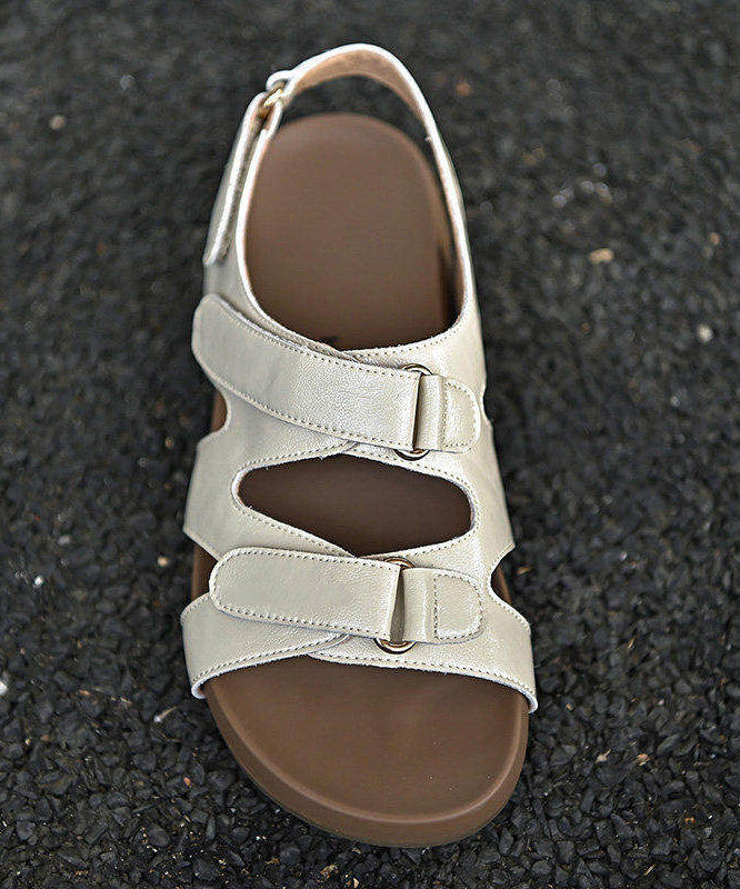 Comfortable White Sandals Hollow Out Sandals