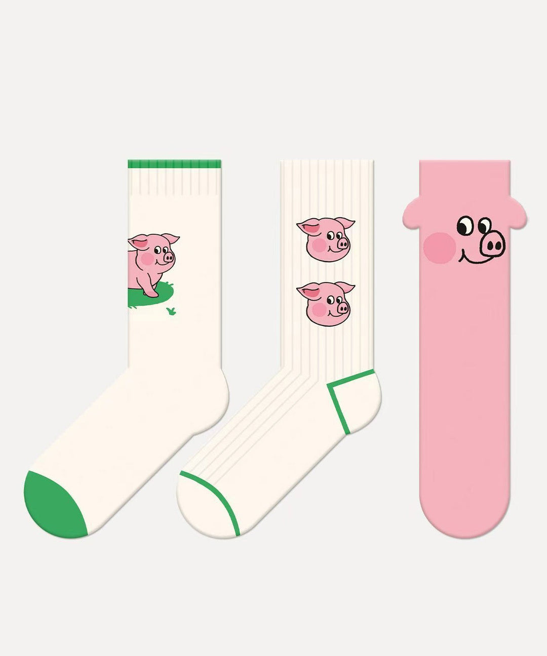 Cute Cartoon Versatile Cotton Mid Calf Socks