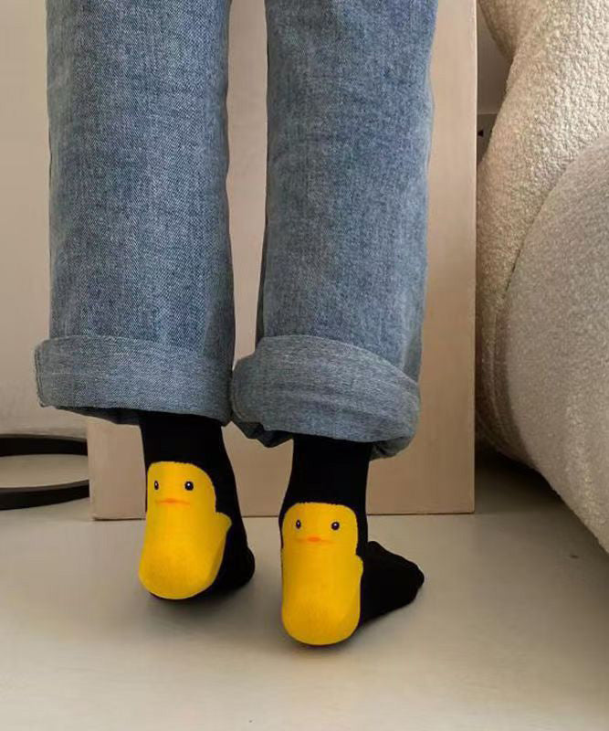 Cute Japanese Style Duck Cartoon Mid Calf Socks