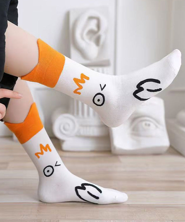 Cute Japanese Style Duck Cartoon Mid Calf Socks