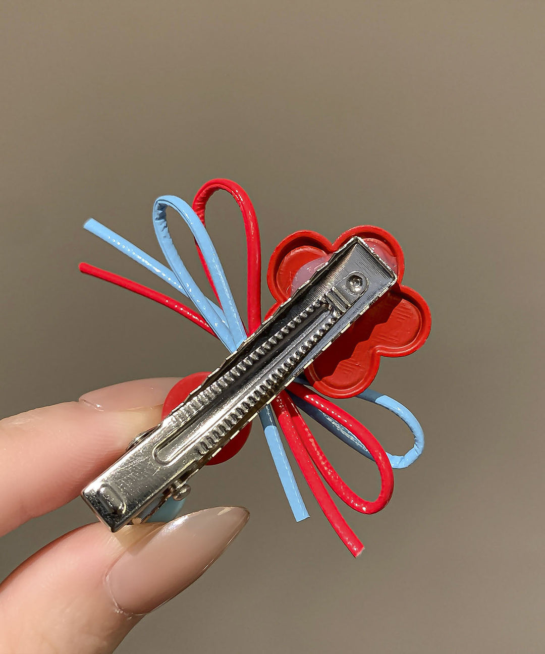 Cute Rainbow Acrylic Floral Butterfly A Pair Hairpin