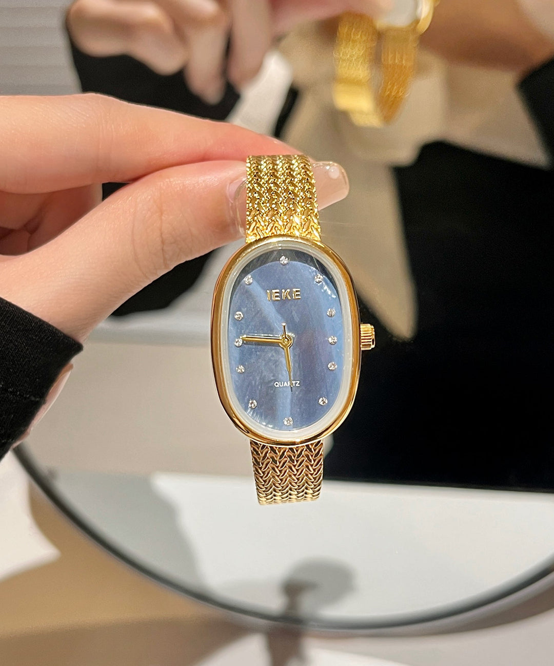 Cute Silk Stainless Steel Quartz Movement Watches