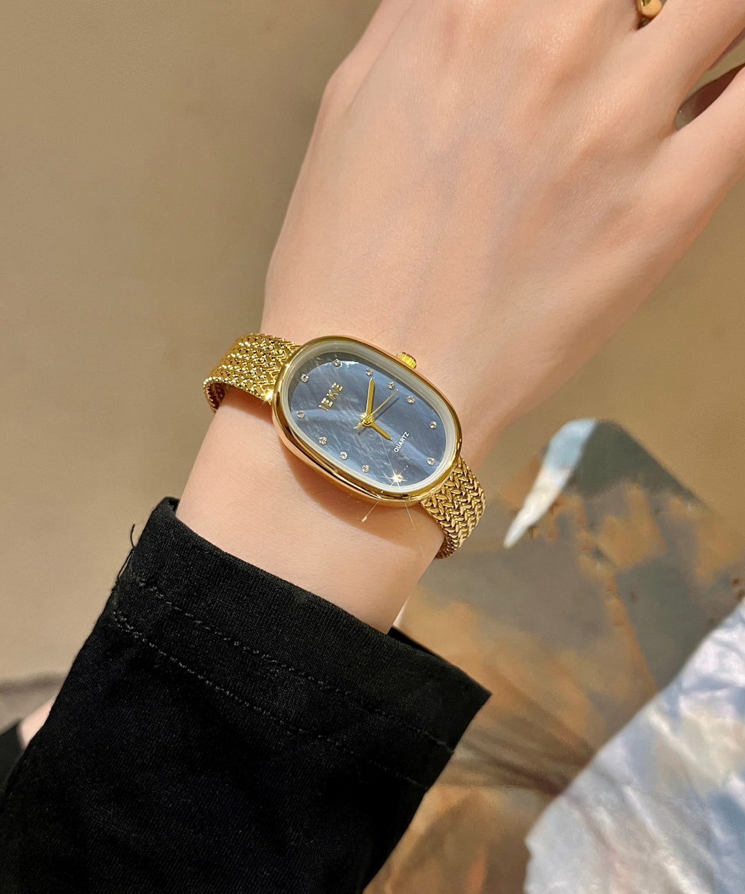 Cute Silk Stainless Steel Quartz Movement Watches