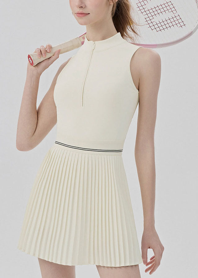 Cute Style Blue Hollow Out Wrinkled Sports Dress