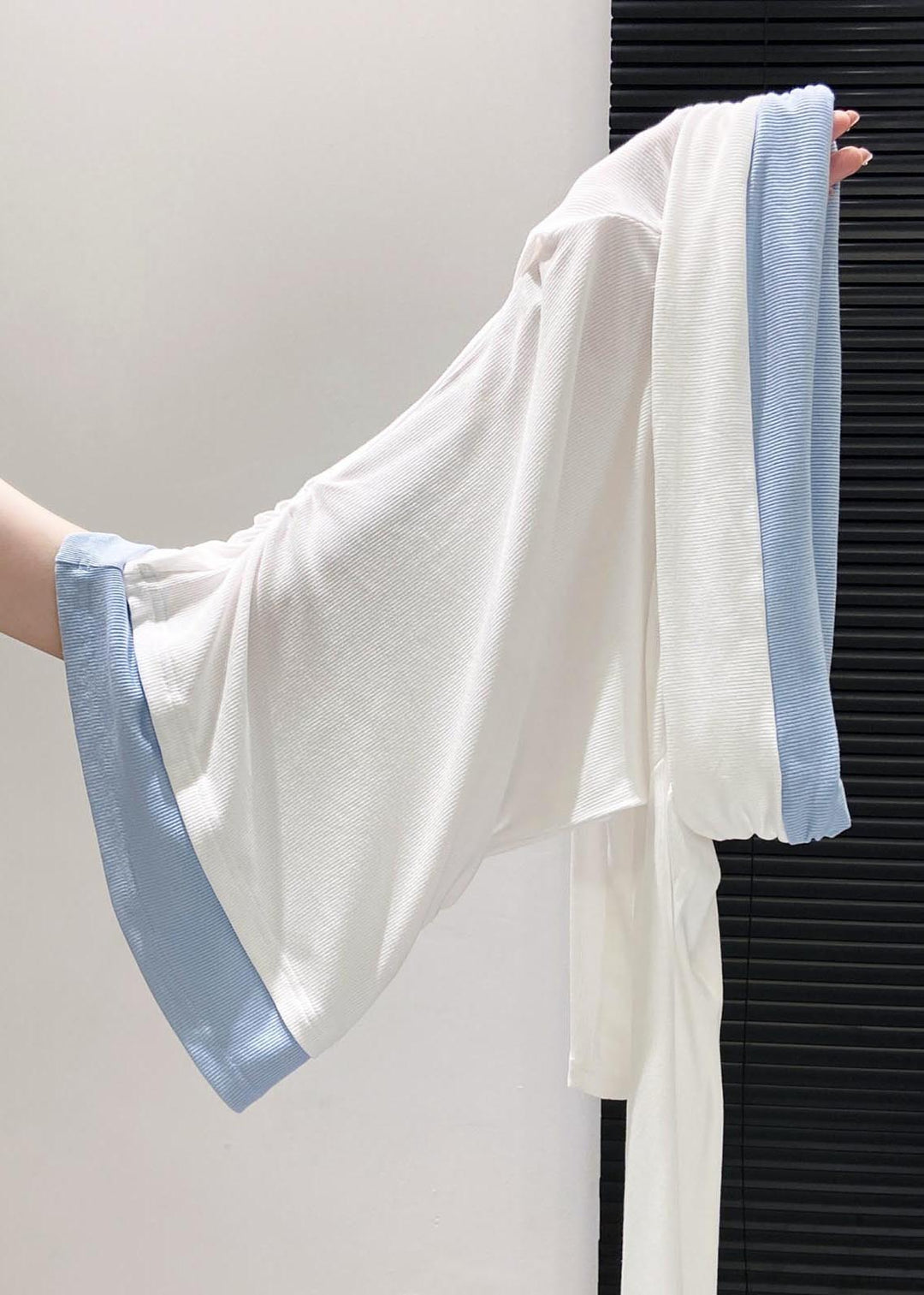 DIY Black Cold Shoulder Patchwork Cotton Shirt Top Fall
