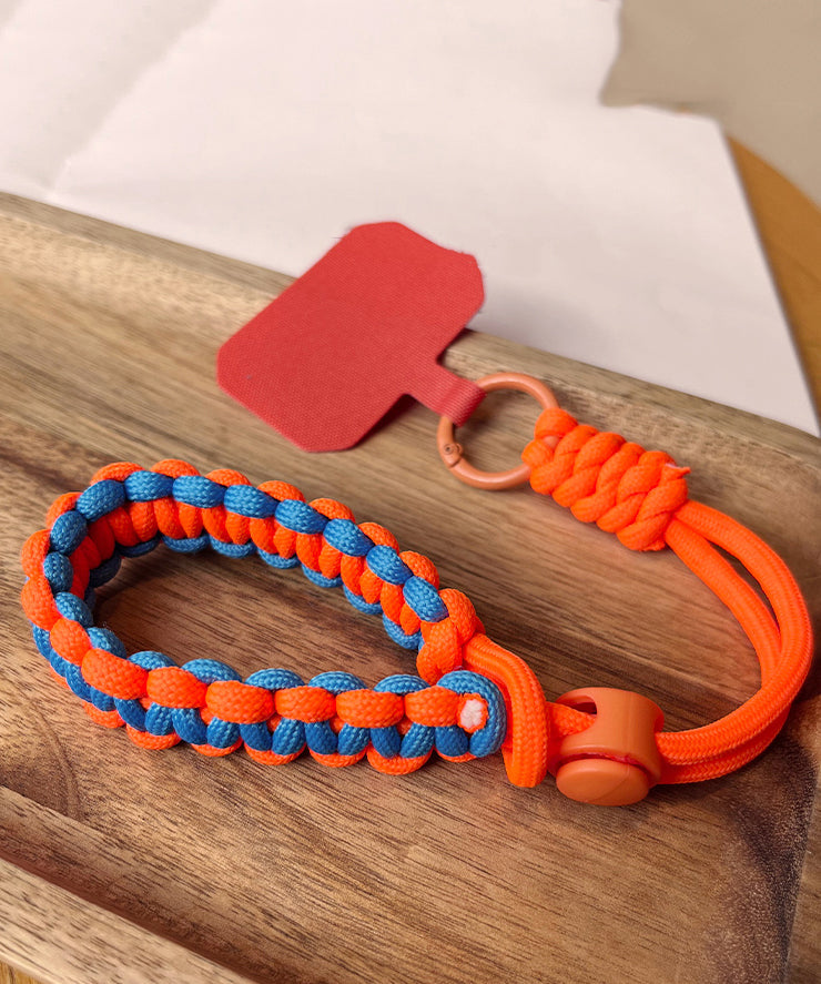 DIY Green Weave Metal Phone Chains