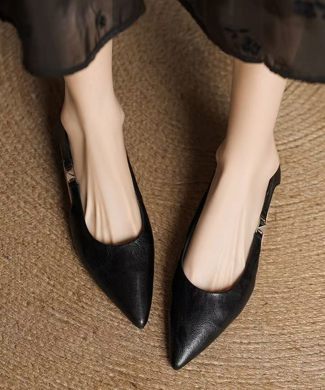 DIY Pointed Toe Flats Red Hollow Out Faux Leather