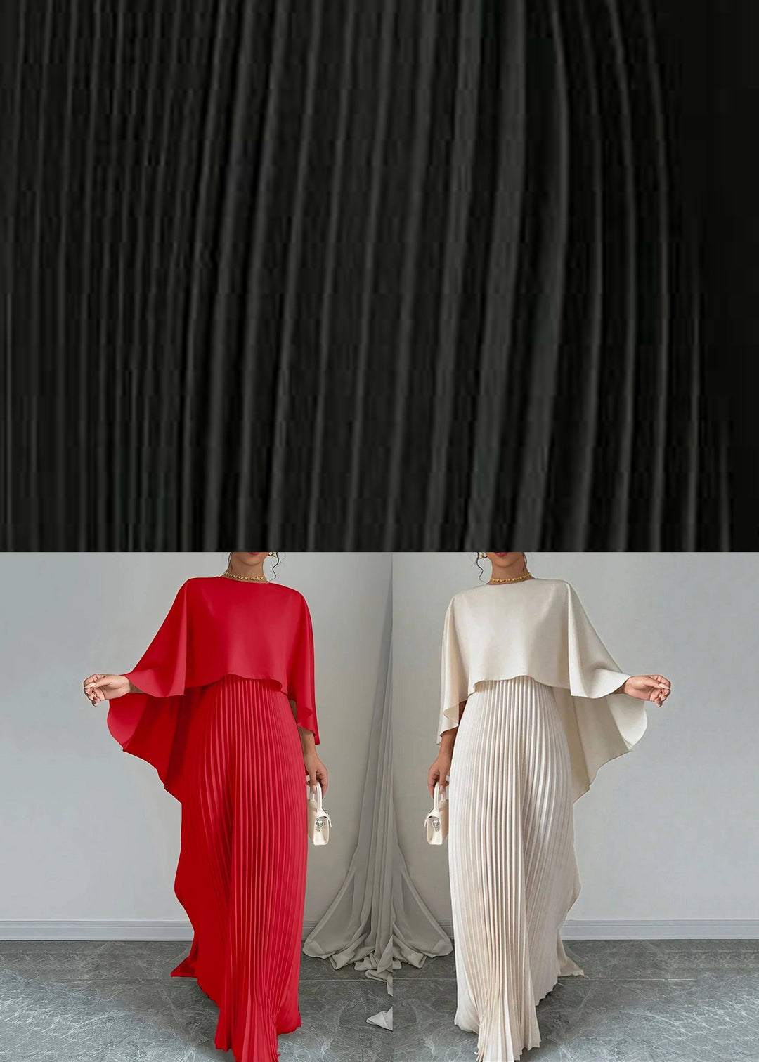 Elegant Black Patchwork Solid Maxi Dress Spring