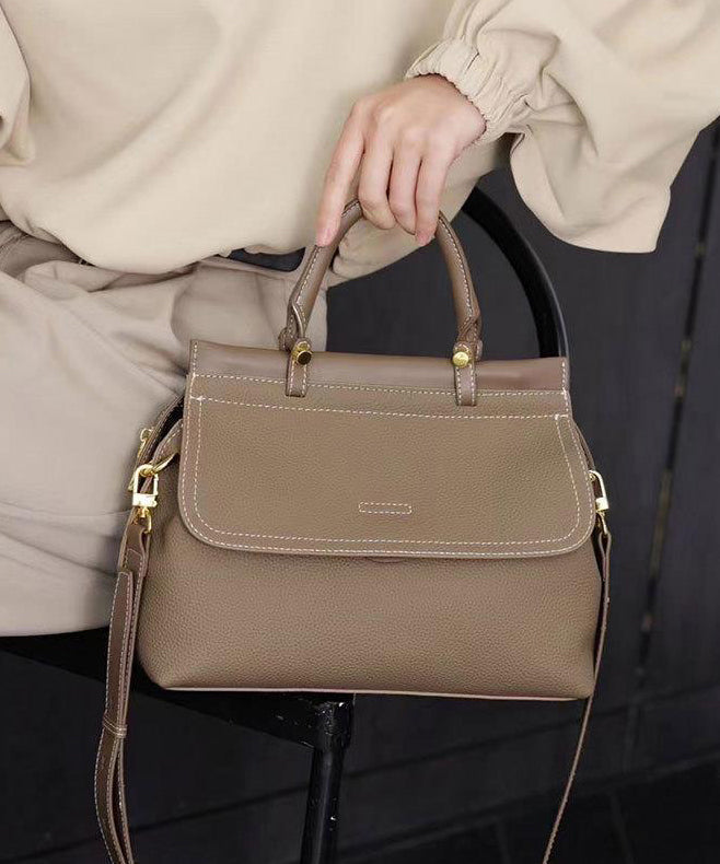 Elegant Black Solid Durable Calf Leather CrossBody Bag