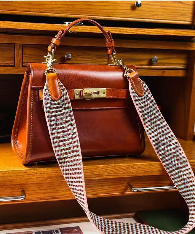 Elegant Brown Solid Durable Faux Leather Messenger Bag