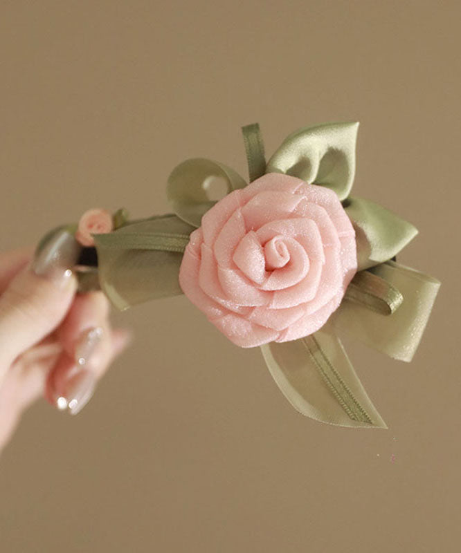 Elegant Purple Plastic Patchwork Tulle Floral Hairpin