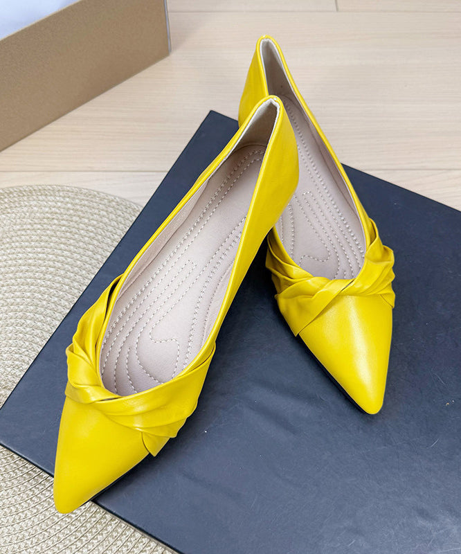 Elegant Splicing Flats Silver Faux Leather Pointed Toe