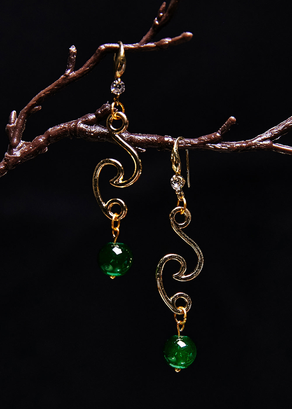 Elegant Turquoise Tassels Long Drop Earrings