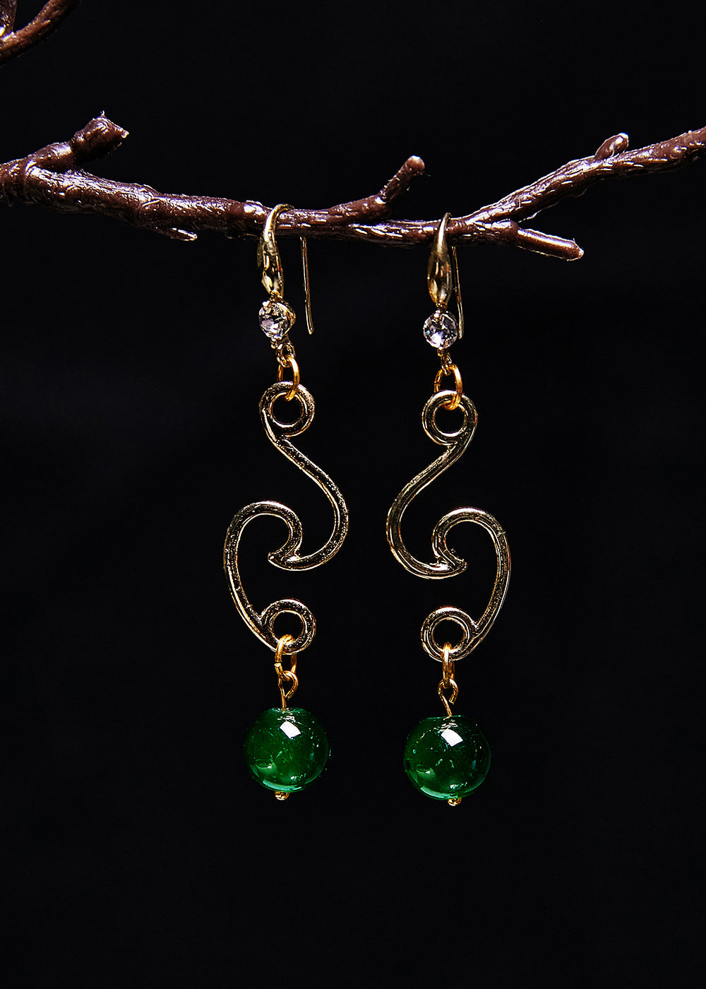 Elegant Turquoise Tassels Long Drop Earrings