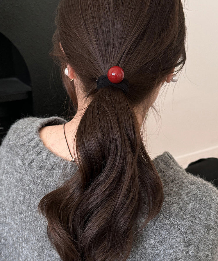 Elegant White Pearl High Elasticity Hair Tie - Omychic