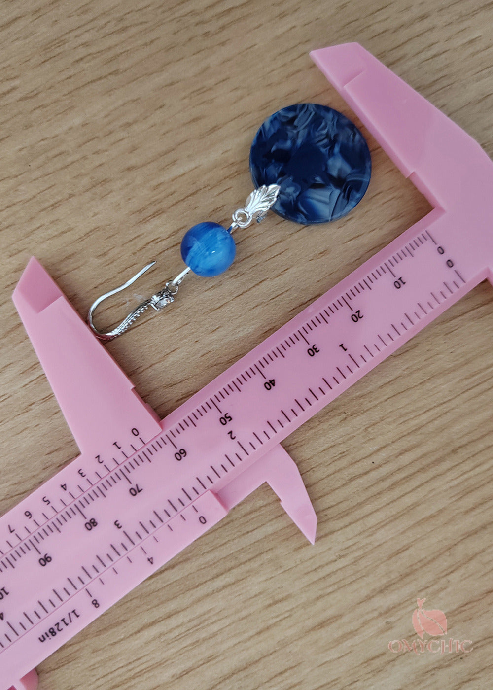 Ethnic Style Peacock Blue Paitings Fine Jade Drop Earrings