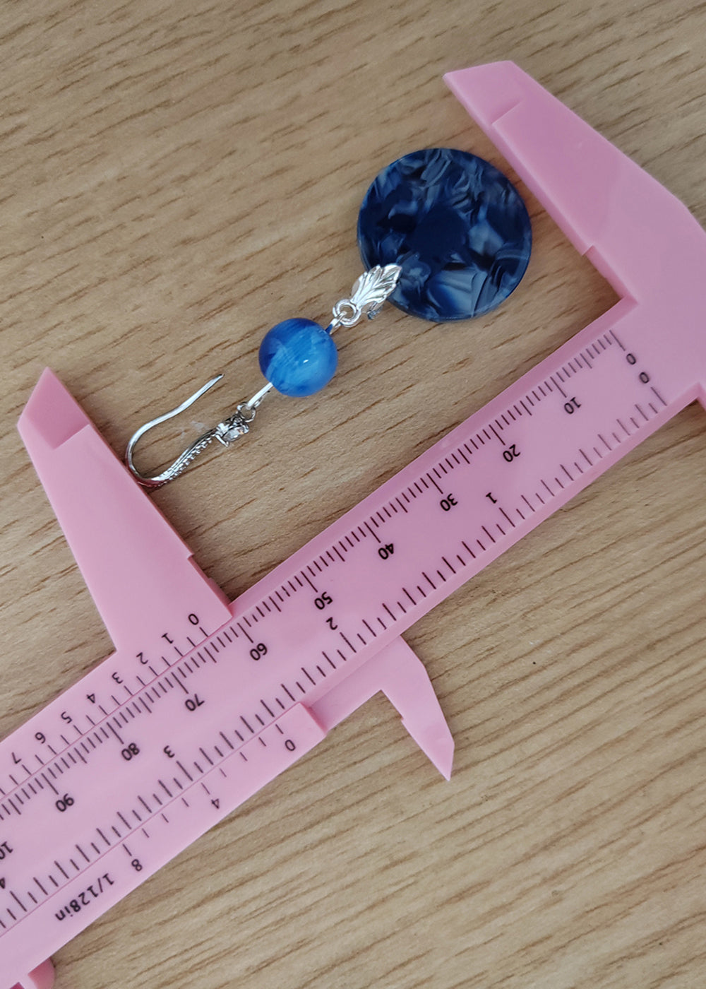 Ethnic Style Peacock Blue Paitings Jade Drop Earrings - Omychic