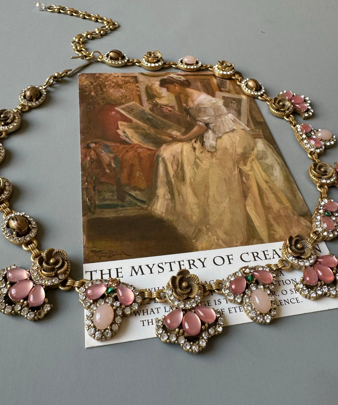 European And American Style Acrylic Collar Necklace And Drop Earrings Two Piece Set - Omychic