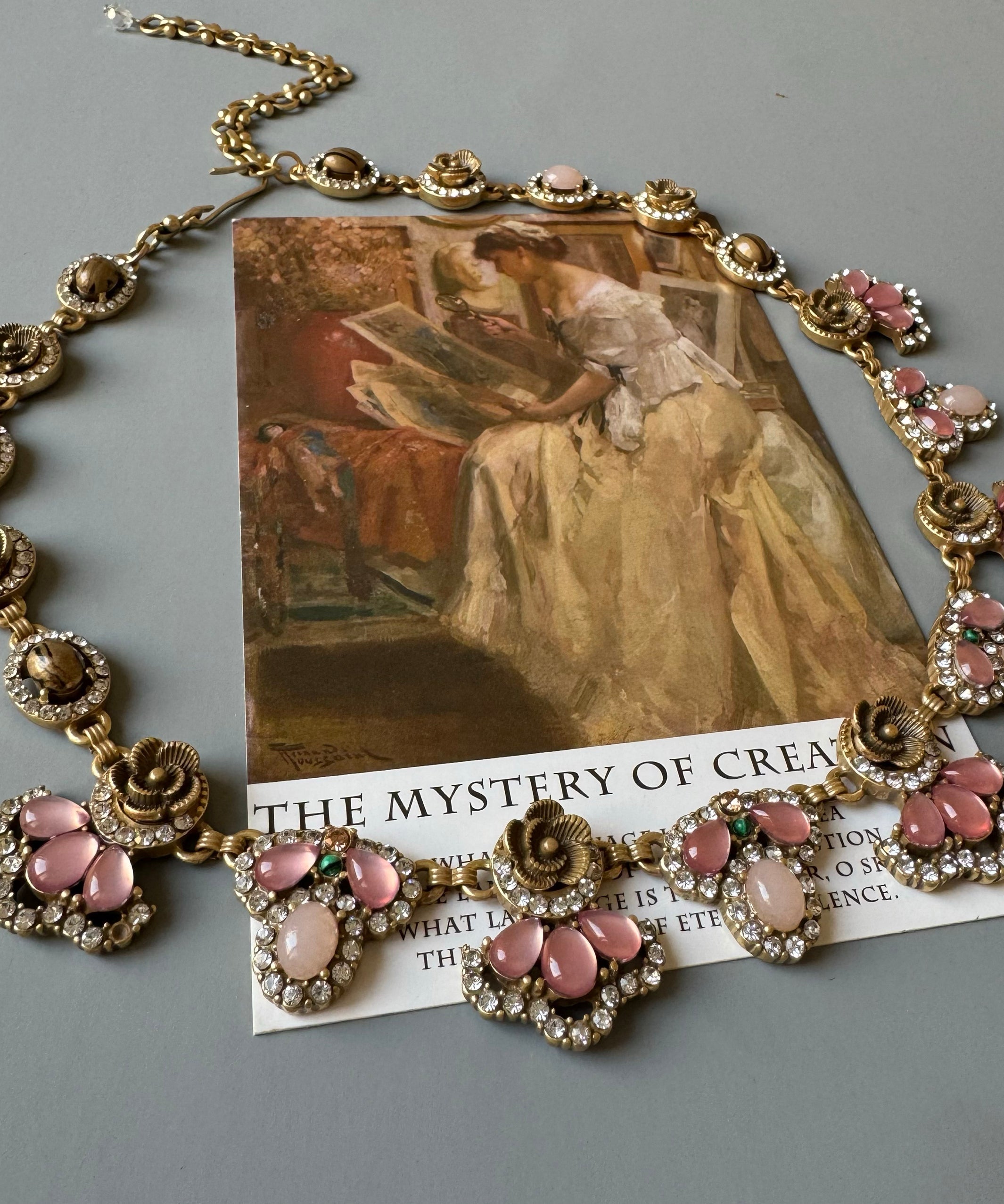 European And American Style Acrylic Collar Necklace And Drop Earrings Two Piece Set - Omychic