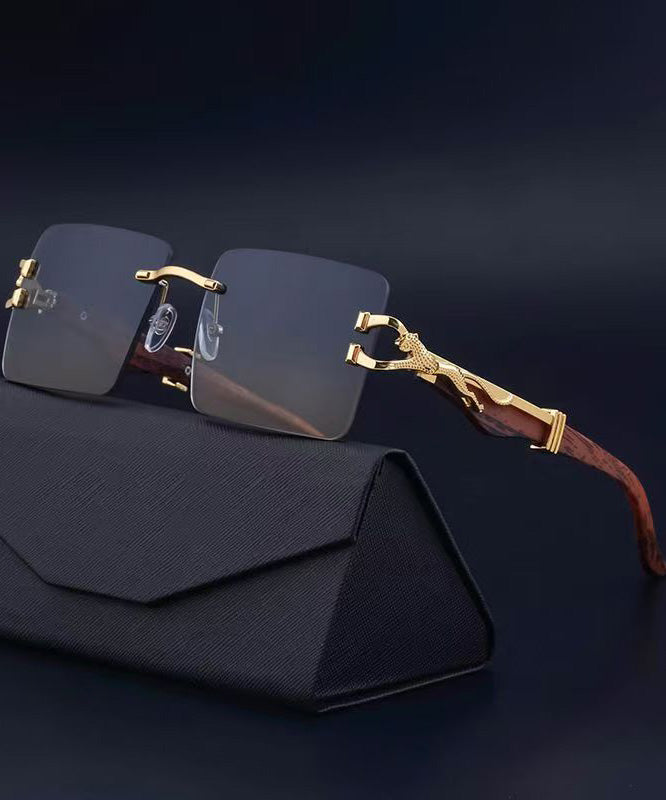 Fashion Black Boutique Rimless Sunglasses