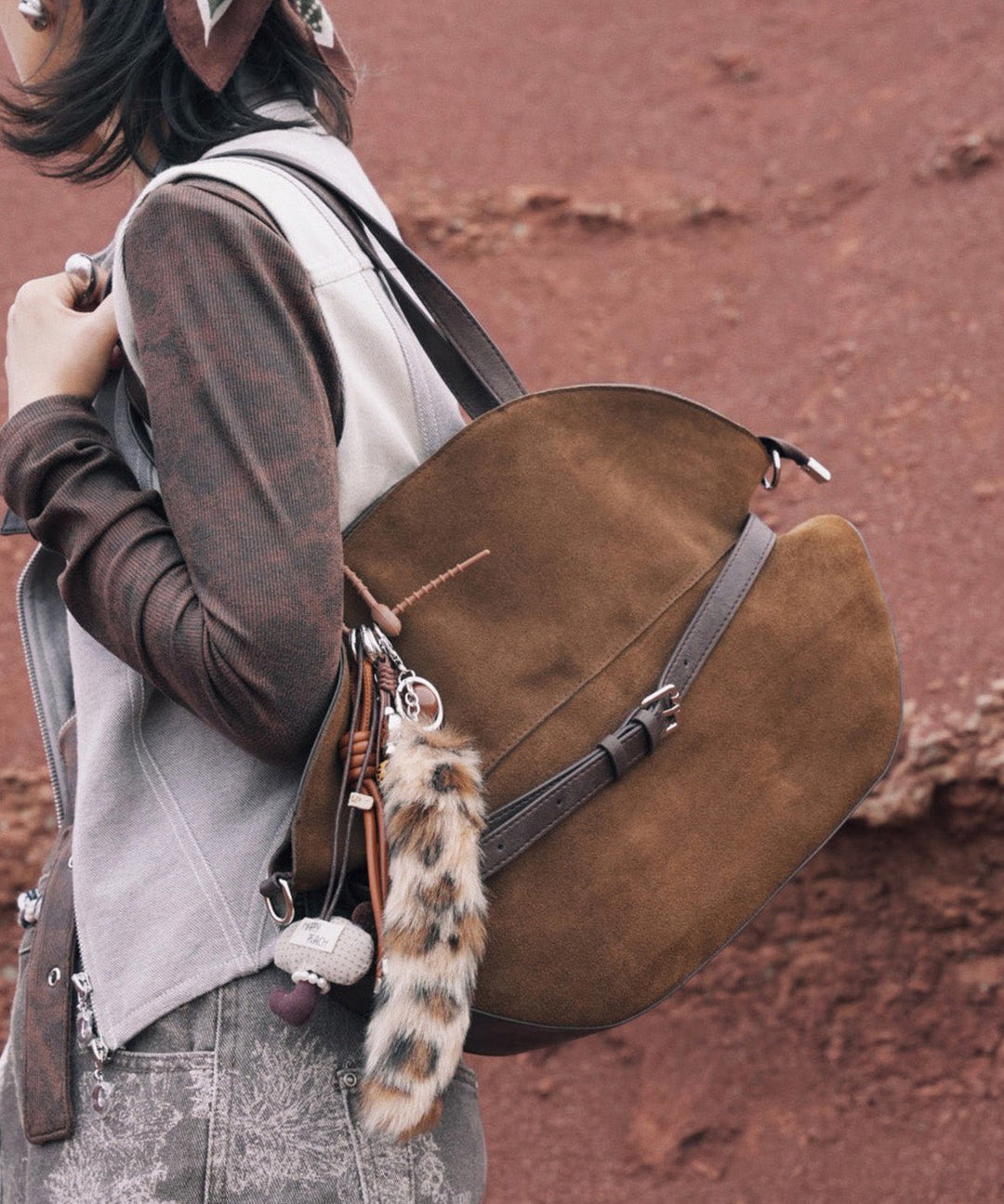 Fashion Black Large Capacity Calf Leather Shoulder Bag