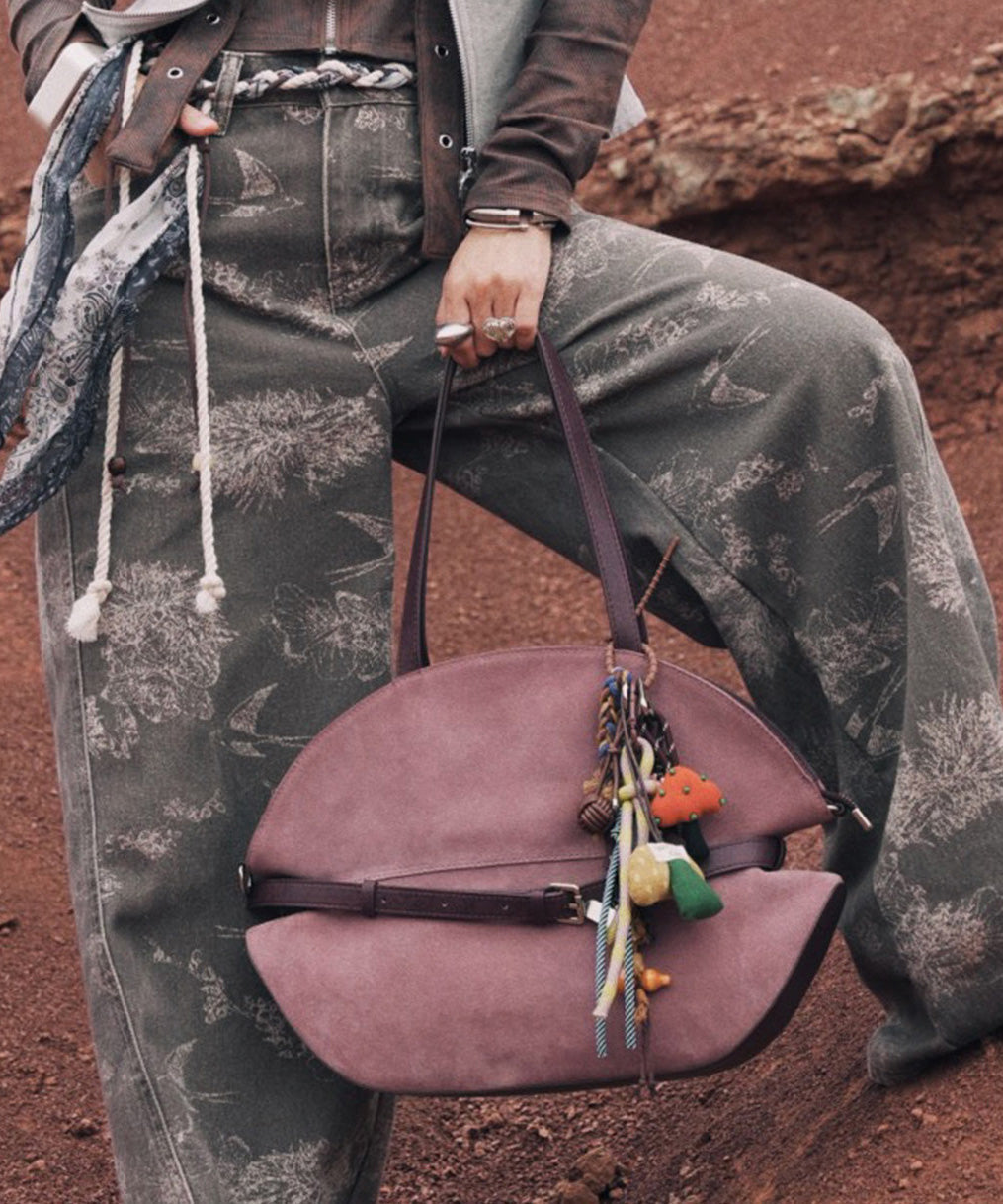 Fashion Black Large Capacity Calf Leather Shoulder Bag