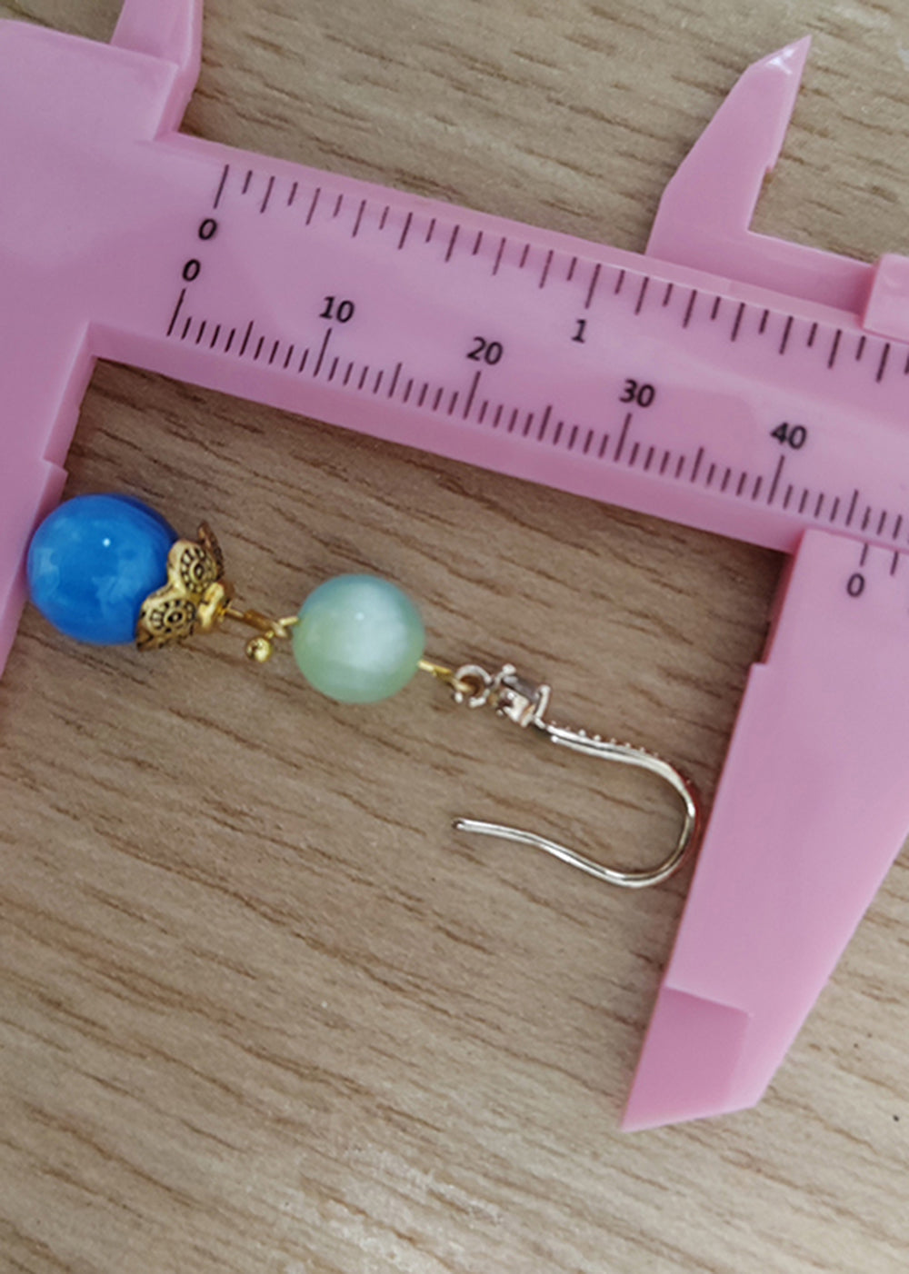 Fashion Blue Opal Zircon Drop Earrings - Omychic