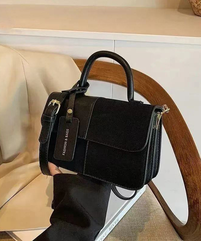 Fashion Brown Solid Durable Patchwork Faux Leather Micro Bag