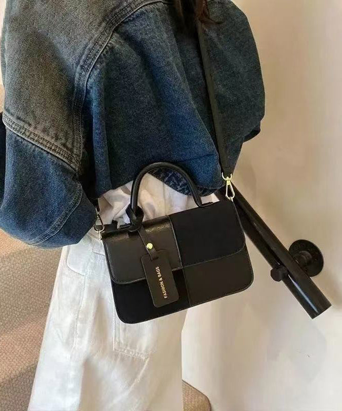 Fashion Brown Solid Durable Patchwork Faux Leather Micro Bag