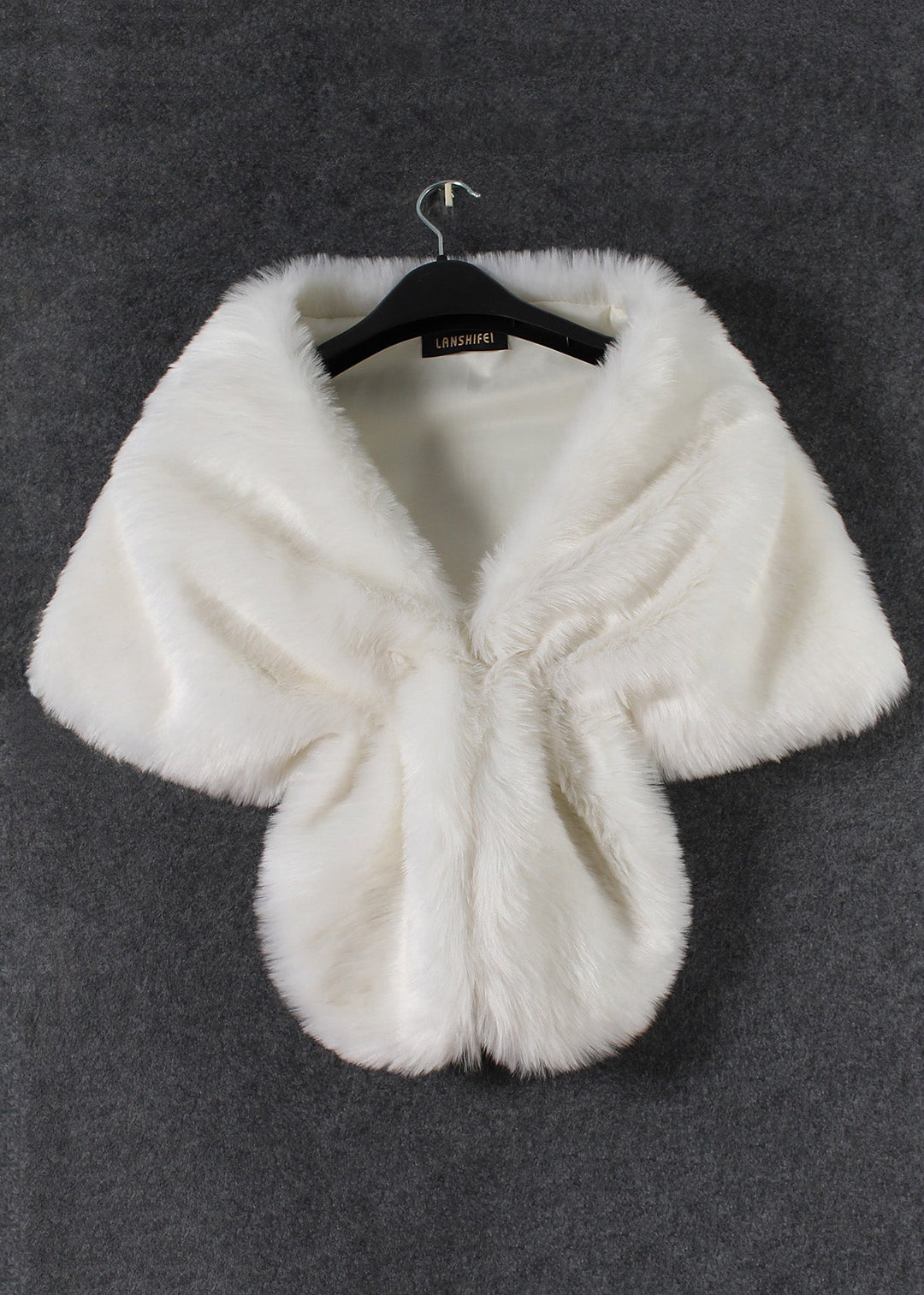 Fashion Brown Versatile Faux Fur Shawl