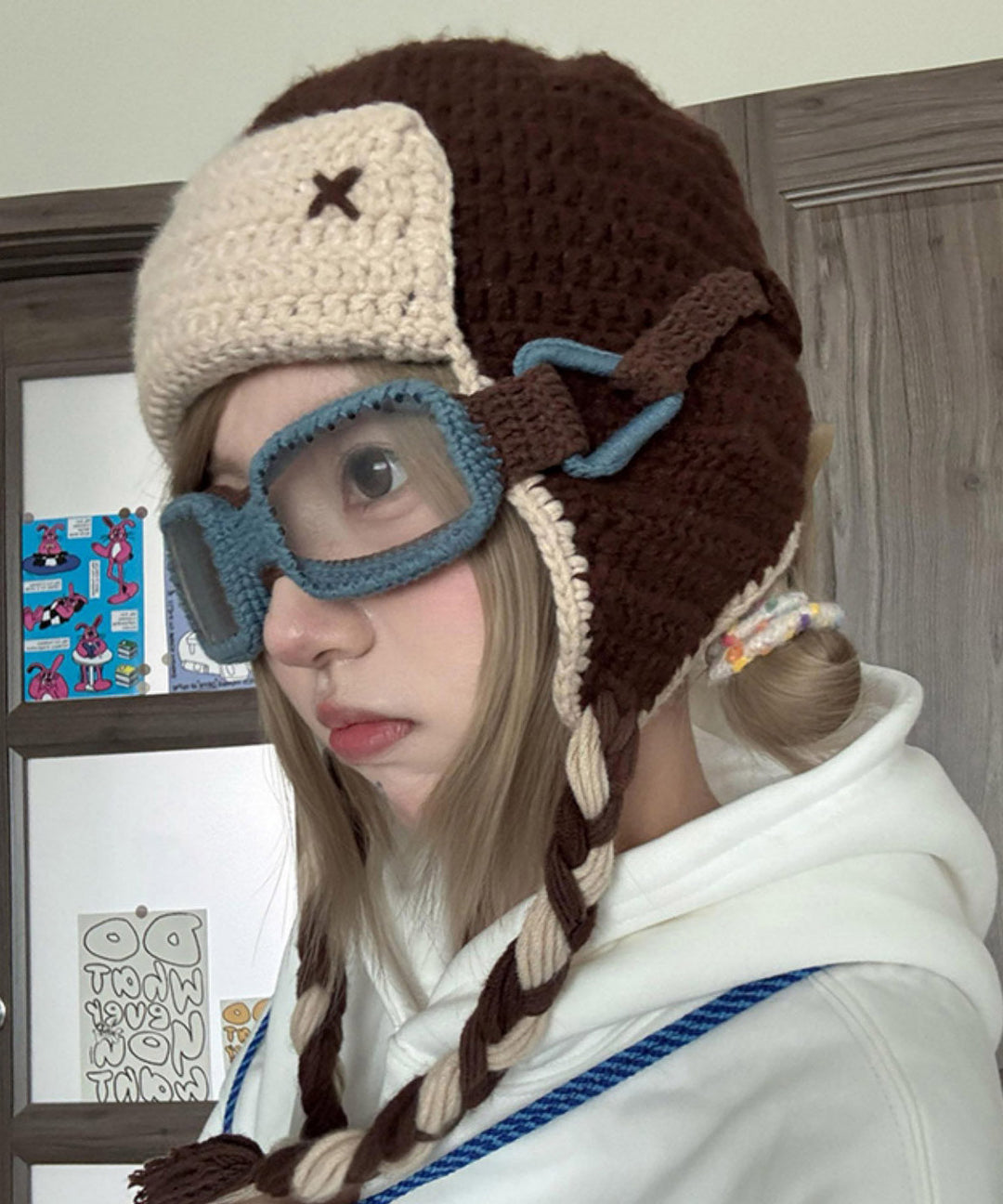 Fashion Coffee Versatile Knit Boonie Hat