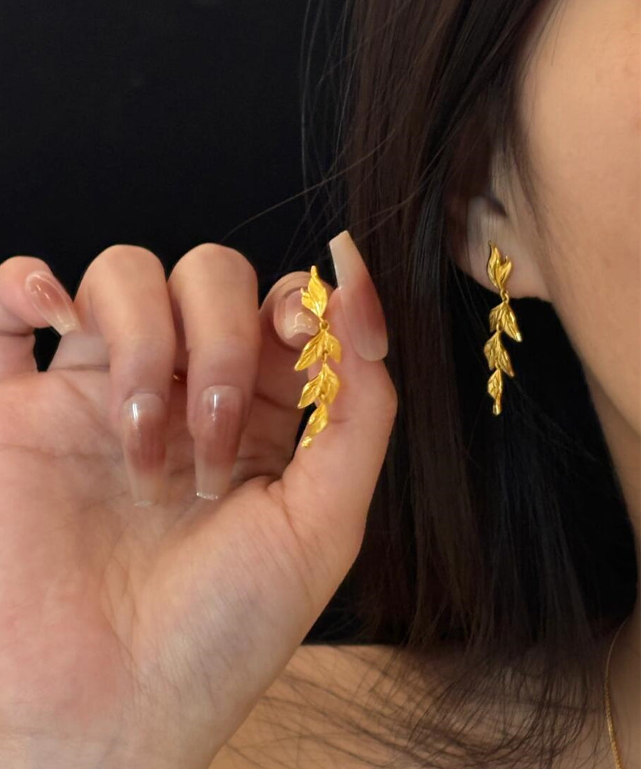 Fashion Gold Sterling Silver Overgild Descendants Of Royal Families Drop Earrings