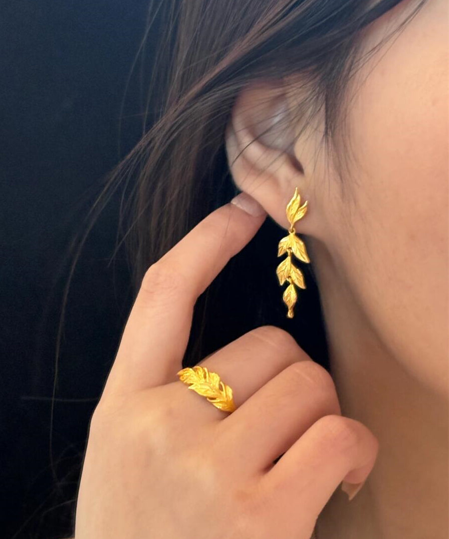 Fashion Gold Sterling Silver Overgild Descendants Of Royal Families Drop Earrings