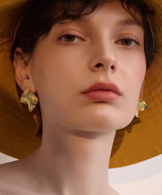 Fashion Metal Square Geometric Stud Earrings