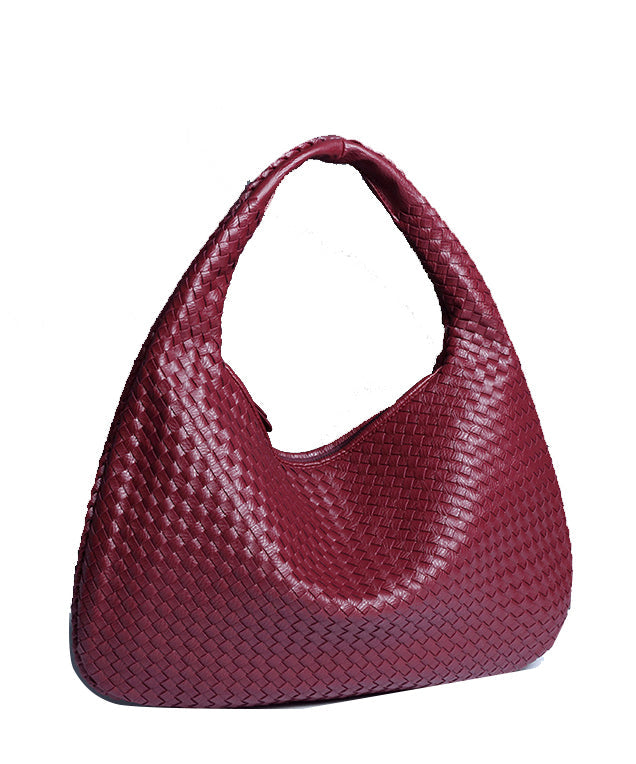 Fashion Mulberry Weave Large Capacity Leather Shoulder Bags
