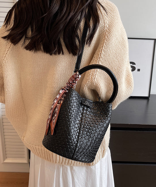 Fashion New Green Faux Leather Versatile Bucket Bag