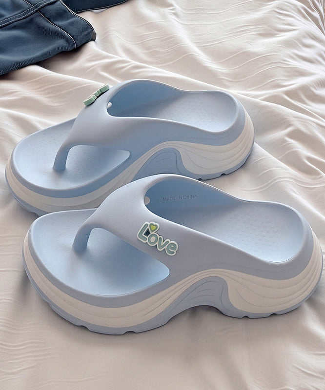 Fashion Peep Toe Platform Pink Splicing Flip Flops